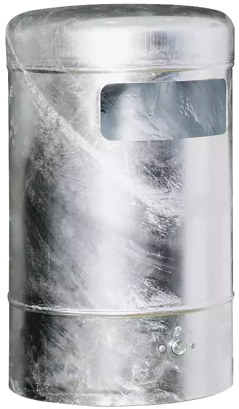 Abfallbehälter MOGALE, feuerverzinkt