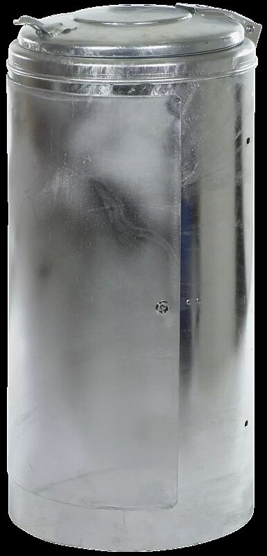 Abfallbehälter NEWPORT, zum Aufdübeln, feuerverzinkt