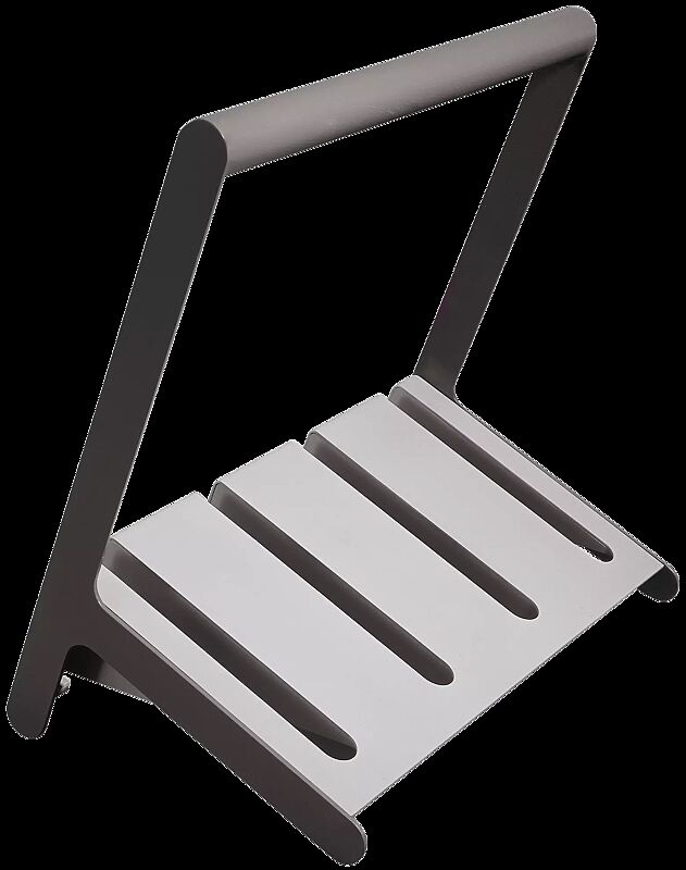 Fahrradständer VELO mit Griffstange, einseitig, 2 Stellplätze, in DB 703 eisenglimmer