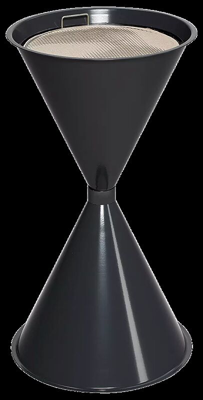 Standascher ROYAL aus Stahl, zum freien Aufstellen, ohne Schutzdach, in RAL 7024 graphitgrau