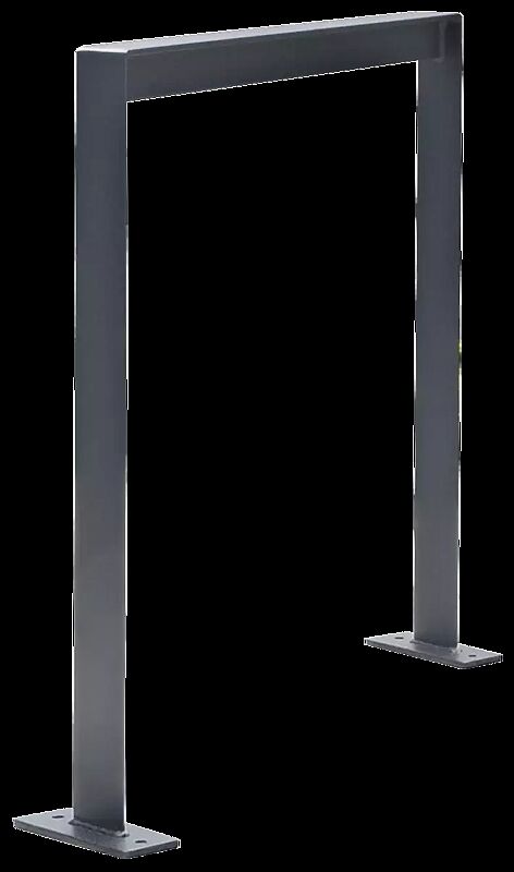 Anlehnbügel CALVI zum Aufdübeln bei +/- 0 mm, in RAL 7016 anthrazitgrau