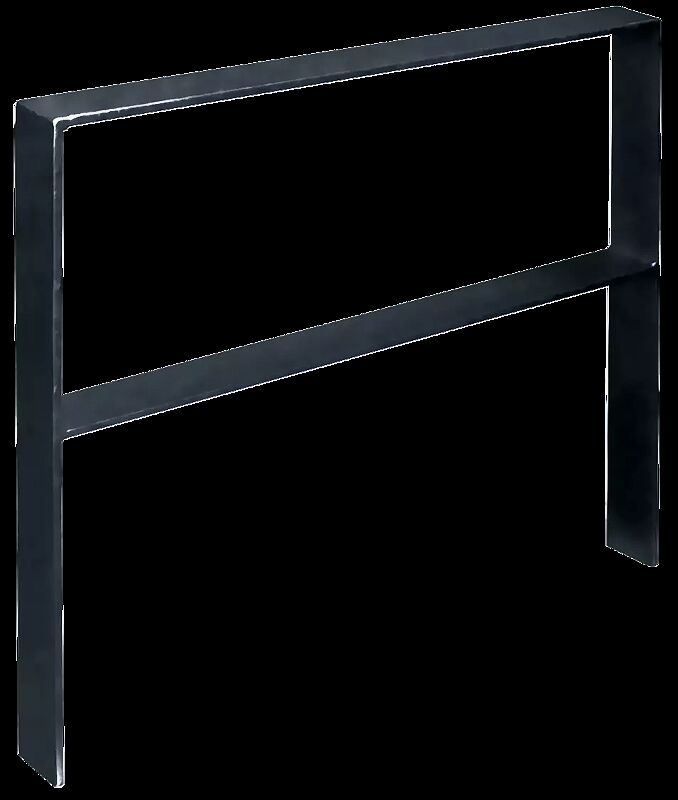 Anlehnbügel UTAH mit Quersteg, zum Einbetonieren, in RAL 7016 anthrazitgrau