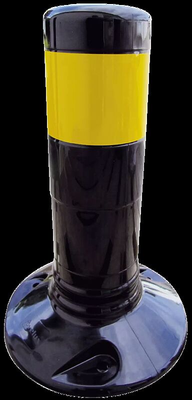 Leitpfosten AGIL, schwarz / gelb, Höhe 300 mm