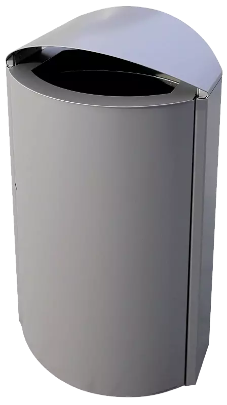Abfallbehälter CAPITAL aus Stahl, zum freien Aufstellen