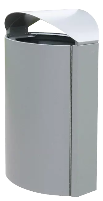 Abfallbehälter CAPITAL aus Stahl, zum freien Aufstellen