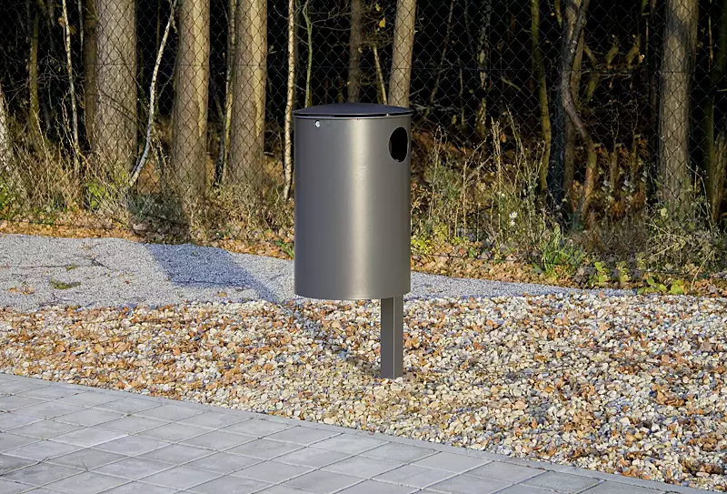 Abfallbehälter LEPELE, in DB 703 eisenglimmer