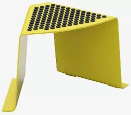 Sitz SINUS gebogen, mit Kunststoffnoppen, in Sonderfarbe (auf Anfrage)