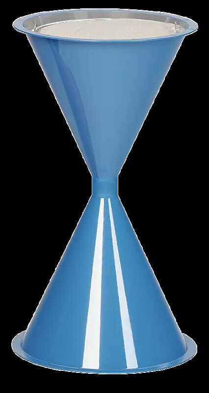 Standascher ROYAL aus Kunststoff, zum freien Aufstellen, ohne Schutzdach, in lichtblau ähnlich RAL 5012