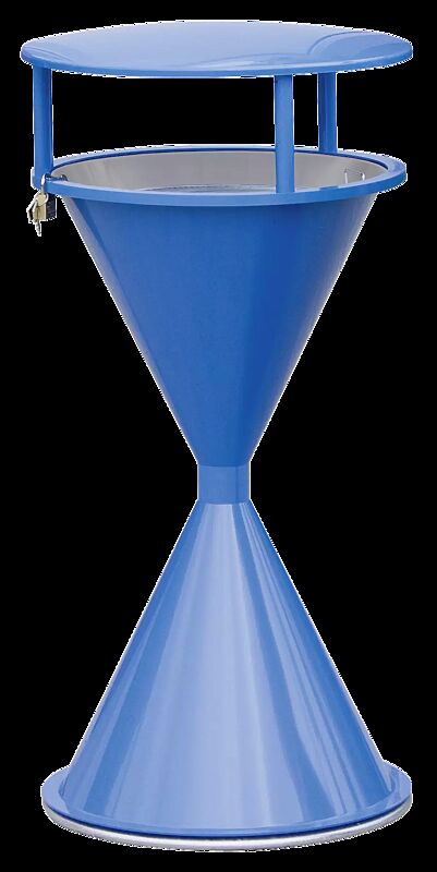 Komplettangebot: Standascher ROYAL aus Kunststoff, zum Aufdübeln, mit Schutzdach, in lichtblau ähnlich RAL 5012