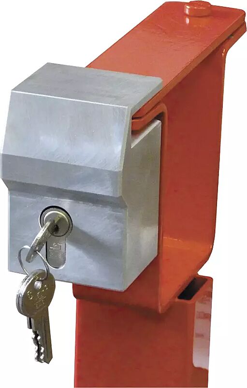 Schlosskasten mit Profilhalbzylinder für Auflagestütze