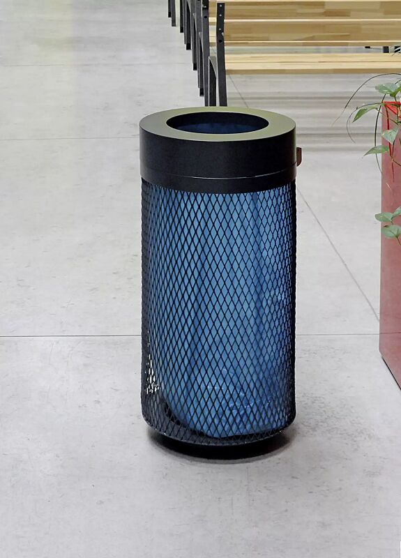 Abfallbehälter AEROPORTO in RAL 7016 anthrazitgrau