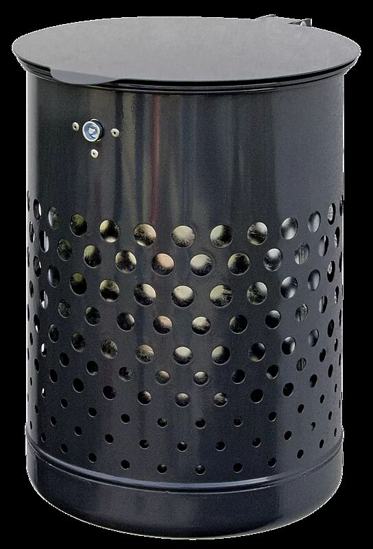 Abfallbehälter KÖLN, in RAL 7016 anthrazitgrau