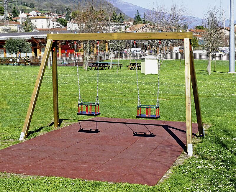 Doppelschaukel BERNHARD mit 2 Kleinkind-Sicherheitssitzen