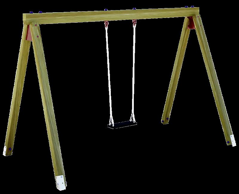 Einzelschaukel BERNHARDBERNHARD mit Standard-Sicherheitsschaukelsitz