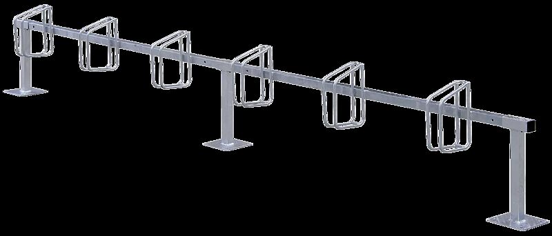 Fahrradständer CARTAGO, zum Aufdübeln, 6 Stellplätze