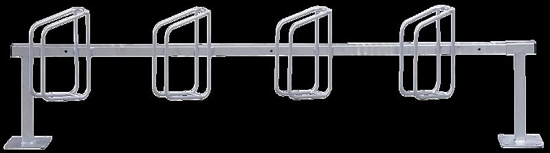 Reihenfahrradständer TRENTON, zum Aufdübeln, 4 Stellplätze