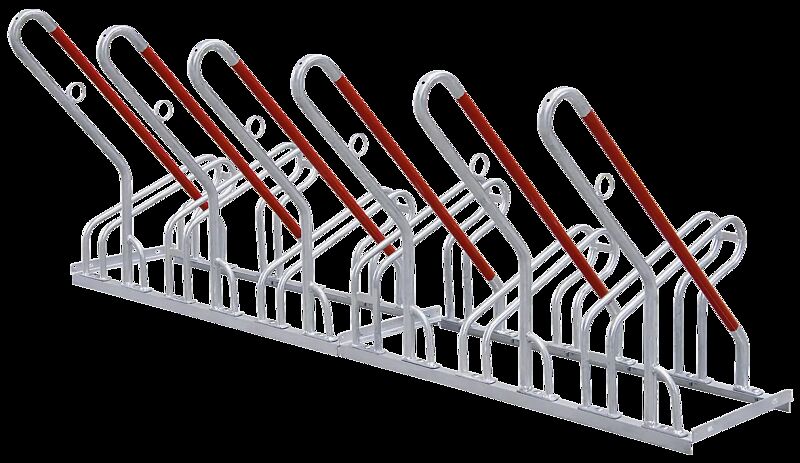 Fahrradständer NEW York einseitig, 6 Stellplätze, 6 Anlehnbügel