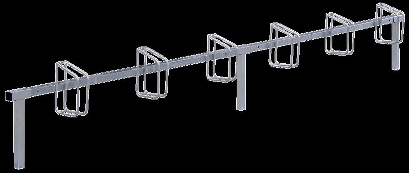 Reihenfahrradständer TRENTON, zum Einbetonieren, 6 Stellplätze