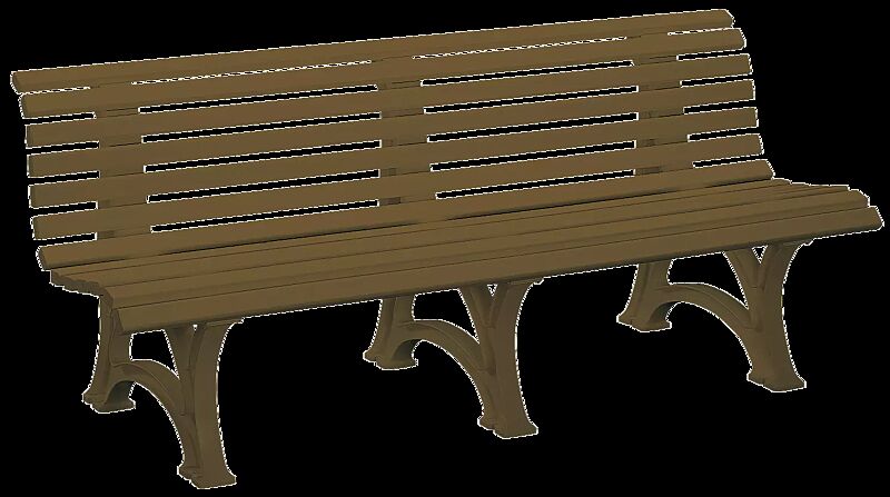 Sitzbank RIETI in braun, Breite 2000 mm