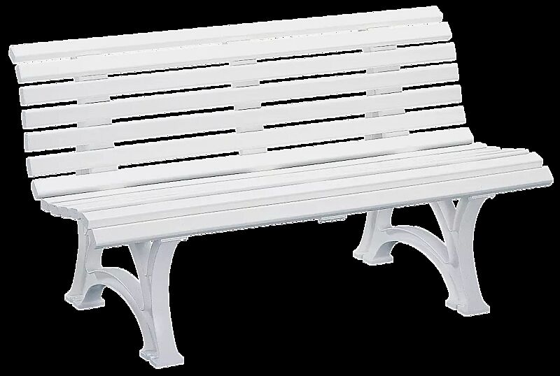 Sitzbank RIETI in weiß, Länge 1500 mm