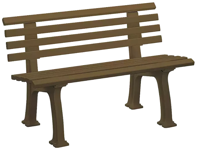 Sitzbank URBINO in braun, Länge 1200 mm