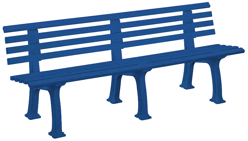 Sitzbank URBINO in blau, Länge 2000 mm