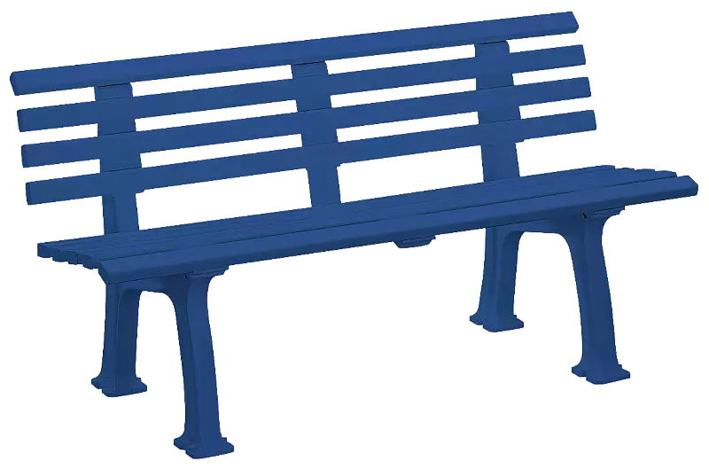 Sitzbank URBINO in blau, Länge 1500 mm