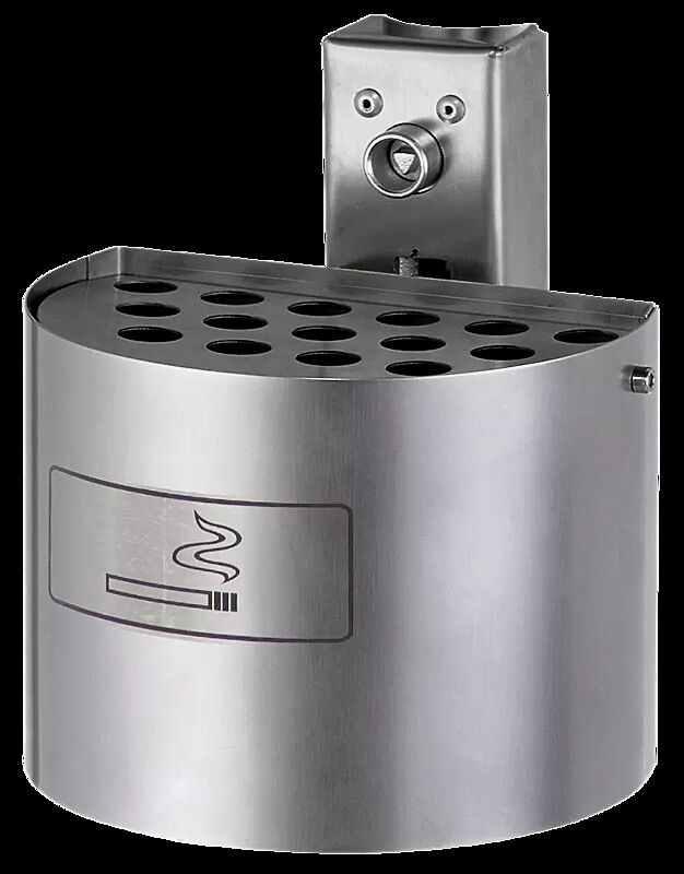 Halbrundascher KERRY, ohne Schutzdach, in Edelstahl