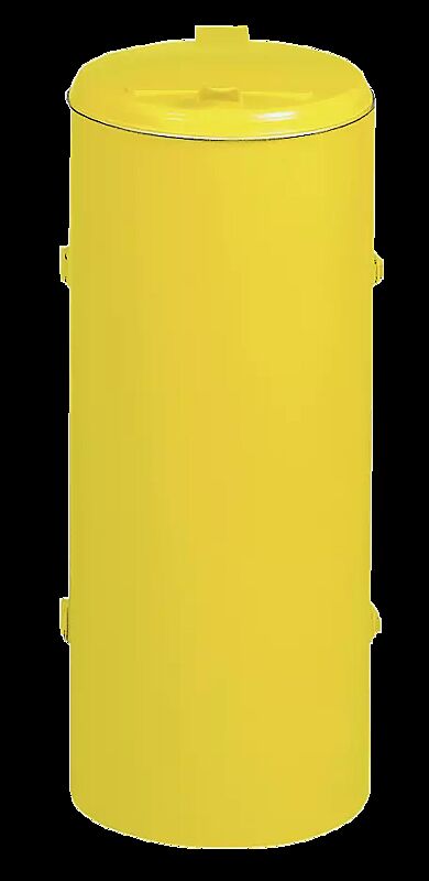 Abfallbehälter BURNLEY, in RAL 1023 verkehrsgelb