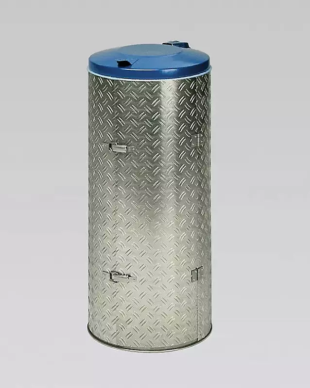 Kompakt-Abfallsammler BENTLEY, Deckelfarbe in RAL 5010 enzianblau