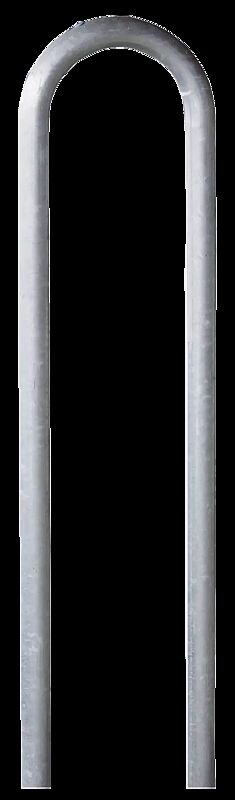 Anlehnbügel LIVORNO ohne Quersteg, zum Einbetonieren, feuerverzinkt