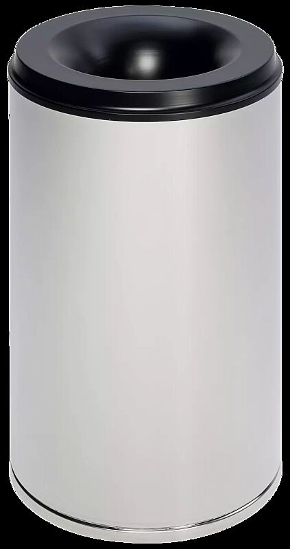 Abfallbehälter CARLTON, in Edelstahl, 110 Liter