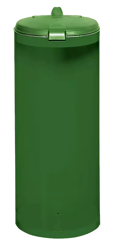 Abfallbehälter CLIFTON, in RAL 6001 smaragdgrün