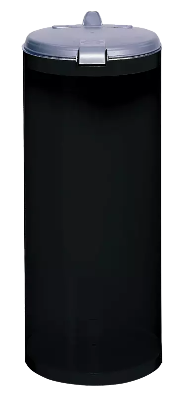 Abfallbehälter CLIFTON, in RAL 7021 schwarzgrau