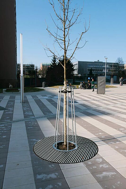 Baumschutzrost ARBOTTURA, rund, mit Baumschutzgitter