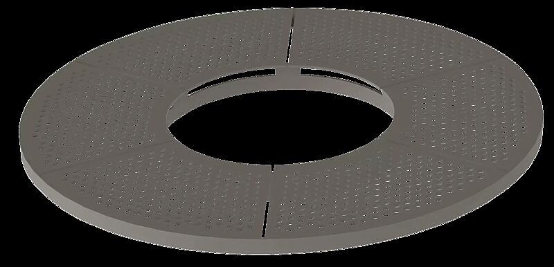 Baumschutzrost SINUS in RAL 9007 graualuminium