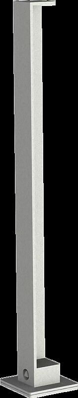 Poller LOT zum Einbetonieren, in RAL 9006 weißaluminium