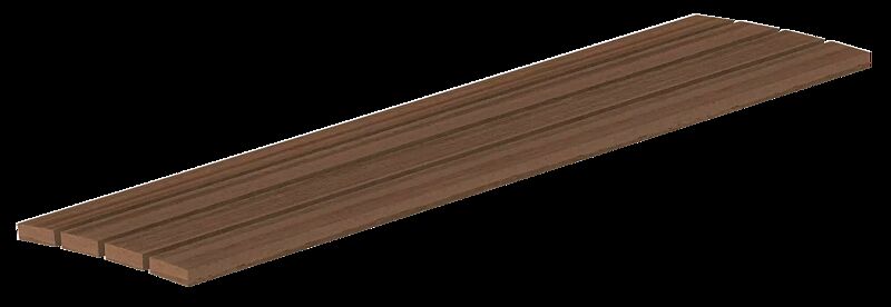 Einzelelement VERA SOLO gerade, mit Jatobaholzbelattung