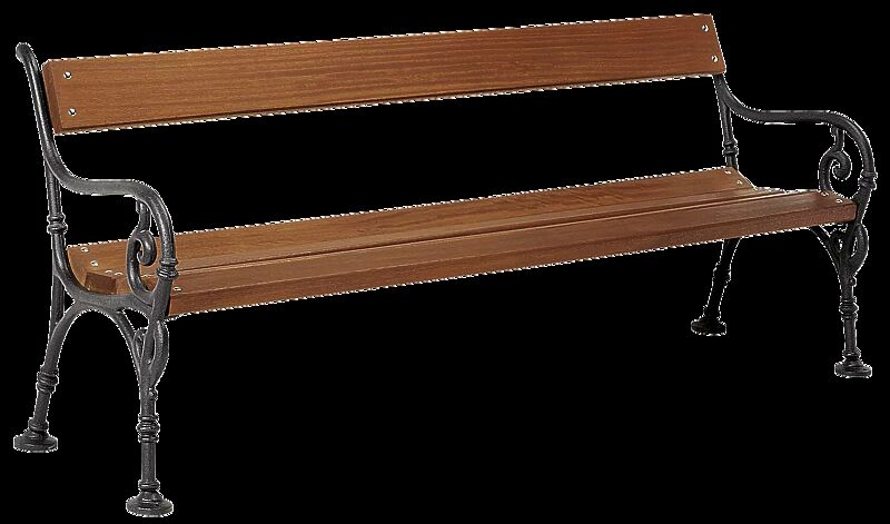 Sitzbank HEDERA mit Tropenholzbelattung