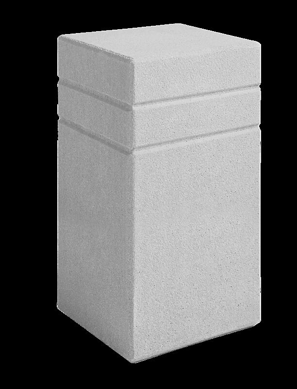 Poller BRNO, Höhe 700 mm, Beton sandgestrahlt