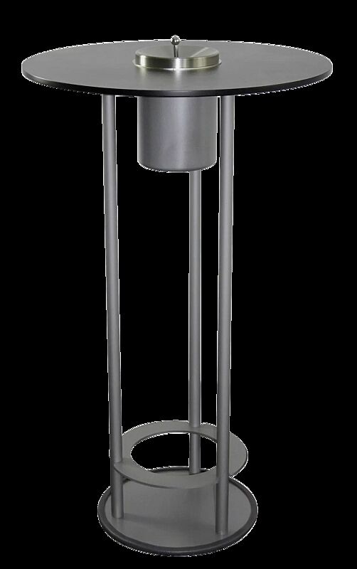 Raucherstehtisch BLACKPOOL in graualuminium ähnlich RAL 9007