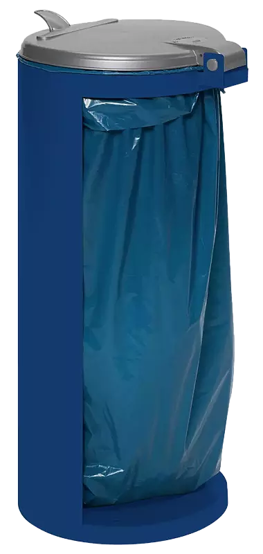 Abfallbehälter CLIFTON, in RAL 5010 enzianblau