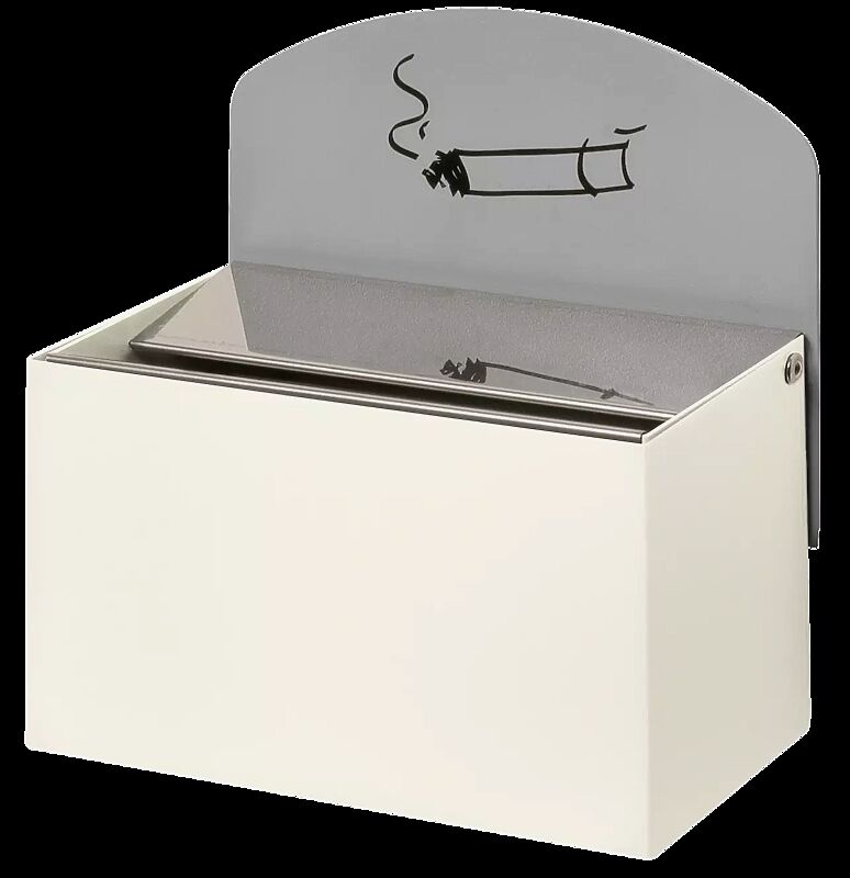 Wandascher STANLEY, in RAL 9016 verkehrsweiß