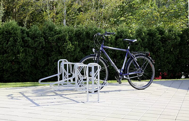 Fahrradständer MADISON doppelseitig, Grundeinheit, zum Aufdübeln, 8 Stellplätze