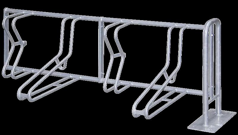 Fahrradständer MADISON, zum Aufdübeln, 4 Stellplätze