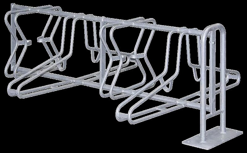 Fahrradständer MADISON, zum Aufdübeln, 8 Stellplätze