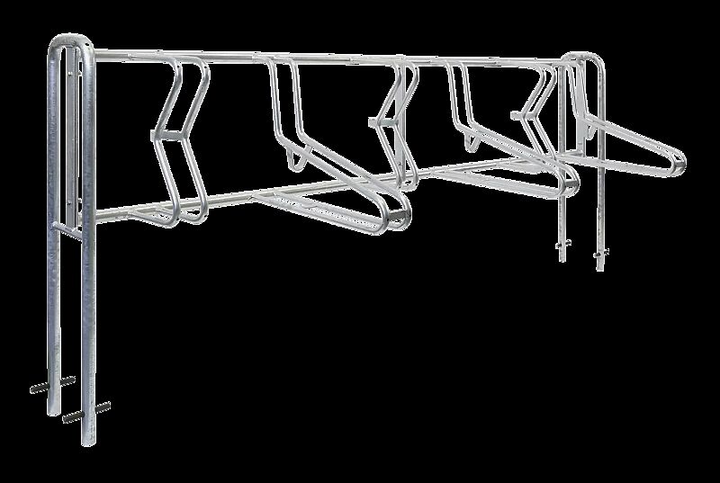 Fahrradständer MADISON, zum Einbetonieren, 6 Stellplätze
