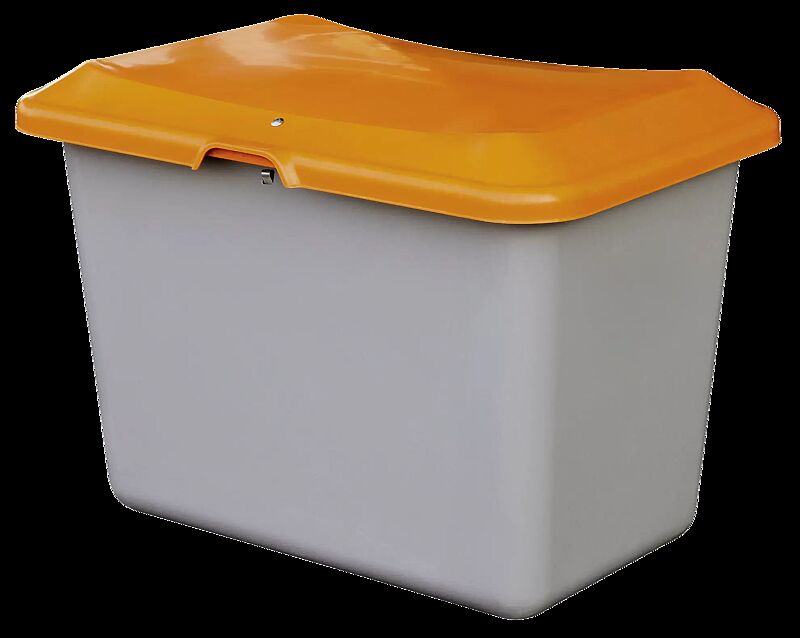 Streugutbehälter STREW ohne Entnahmeöffnung, 200 Liter, Korpus in grau
