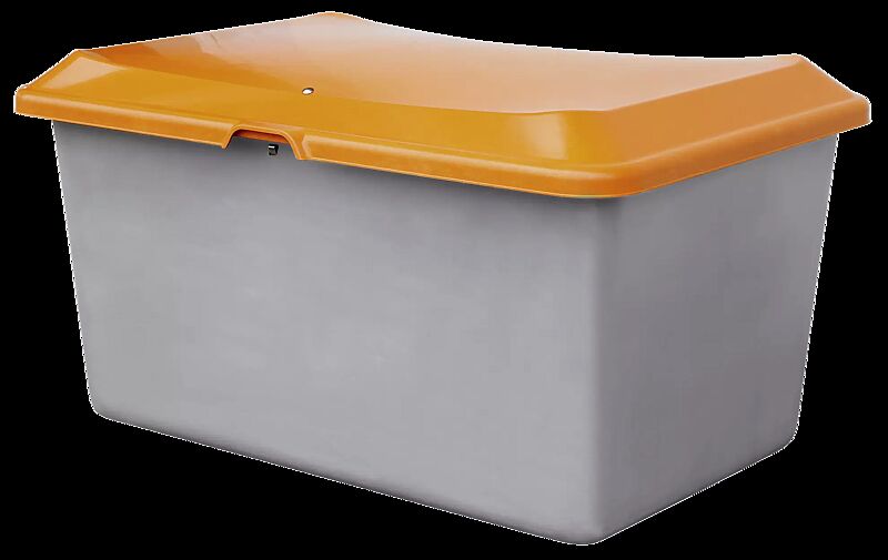 Streugutbehälter STREW ohne Entnahmeöffnung, 400 Liter, Korpus in grau