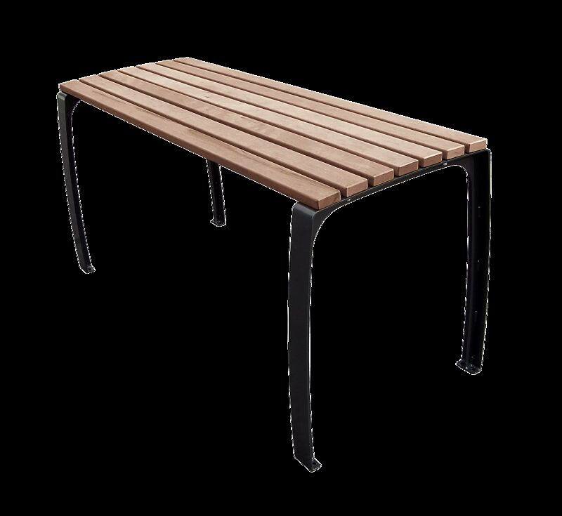 Seniorentisch CASERTA mit FSC®-zertifizierter Hartholzbelattung, unbehandelt